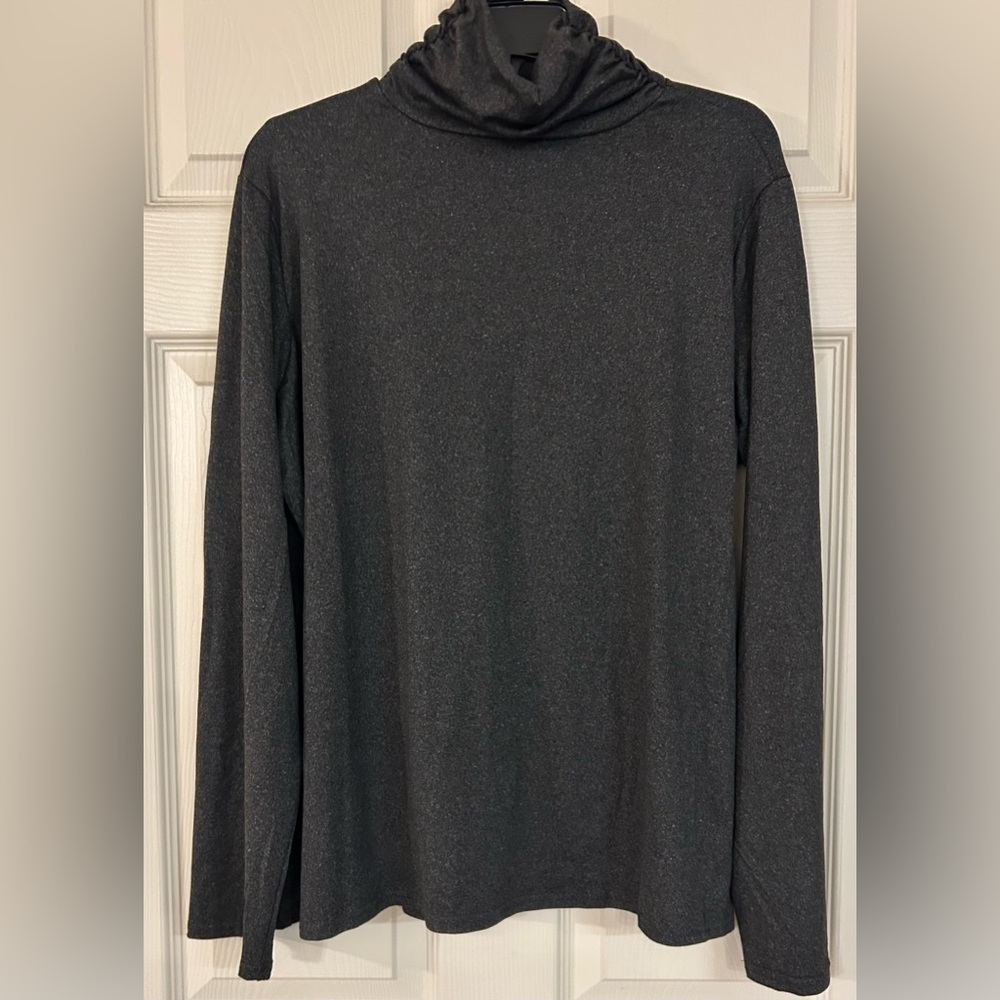 NWT Double Ju gray turtleneck long-sleeved shirt Size 1X